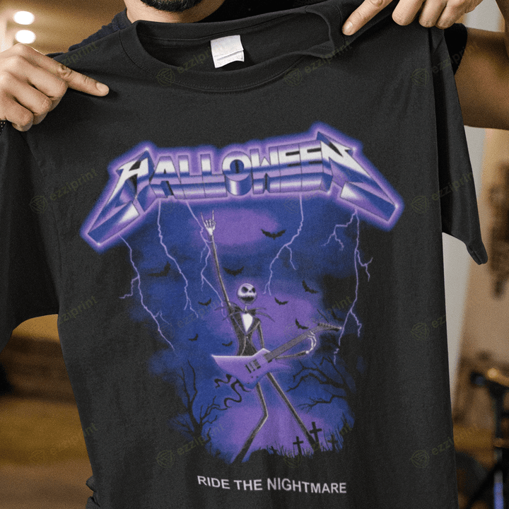 Halloween Ride The Nightmare Jack Skellington Metallica T-Shirt