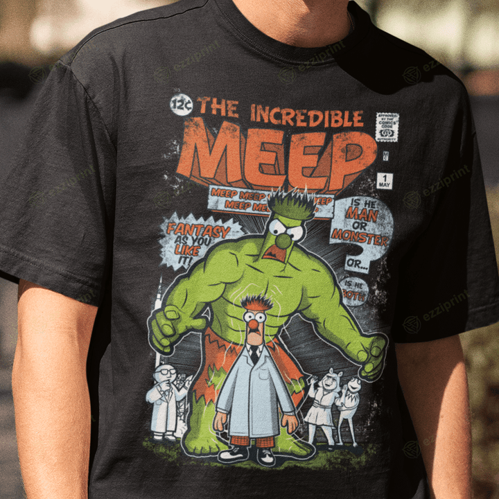 Incredible Meep The Incredible Hulk Beaker The Muppets Mashup T-Shirt