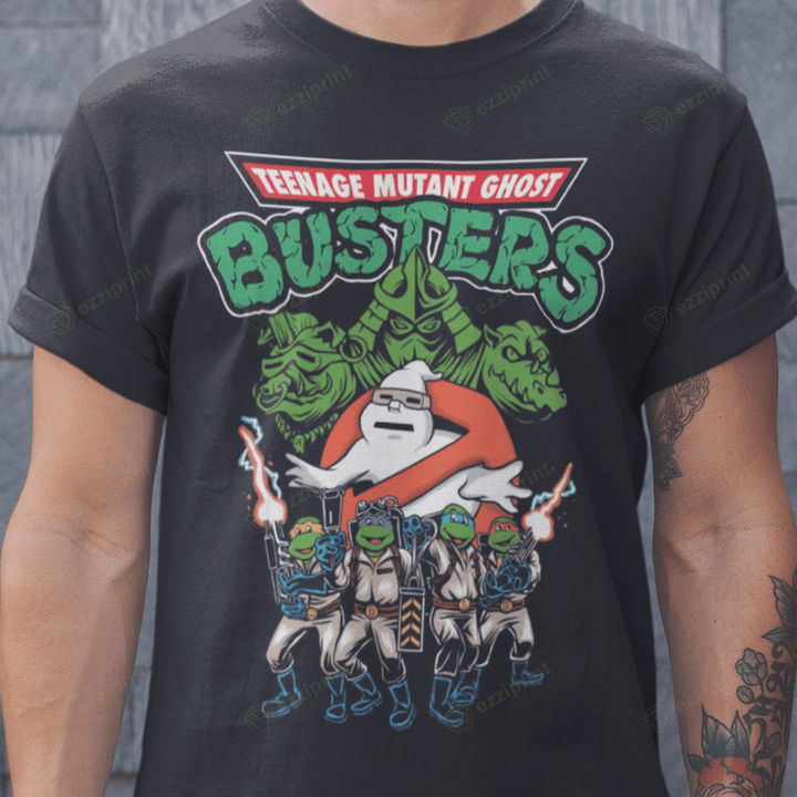Teenage Mutant GB Ghostbusters Teenage Mutant Ninja Turtles Mashup T-Shirt