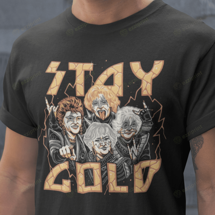 Stay Gold Golden Girls Kiss Mashup T-Shirt