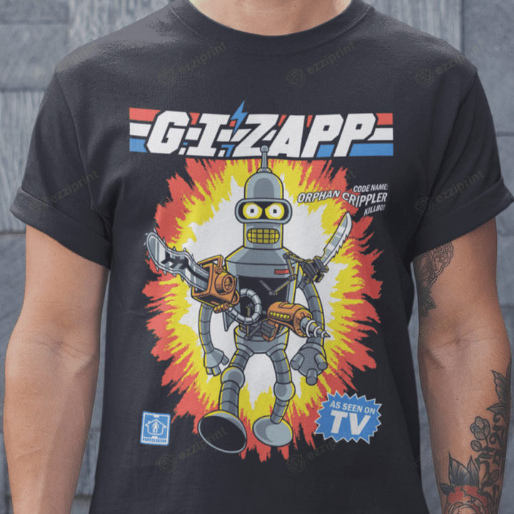 ORPHAN CRIPPLER G.I. Joe Bender Futurama Mashup T-Shirt