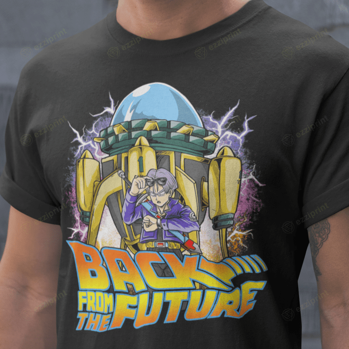 Back From The Future Back to the Future Future Trunks Dragon Ball Z Mashup T-Shirt