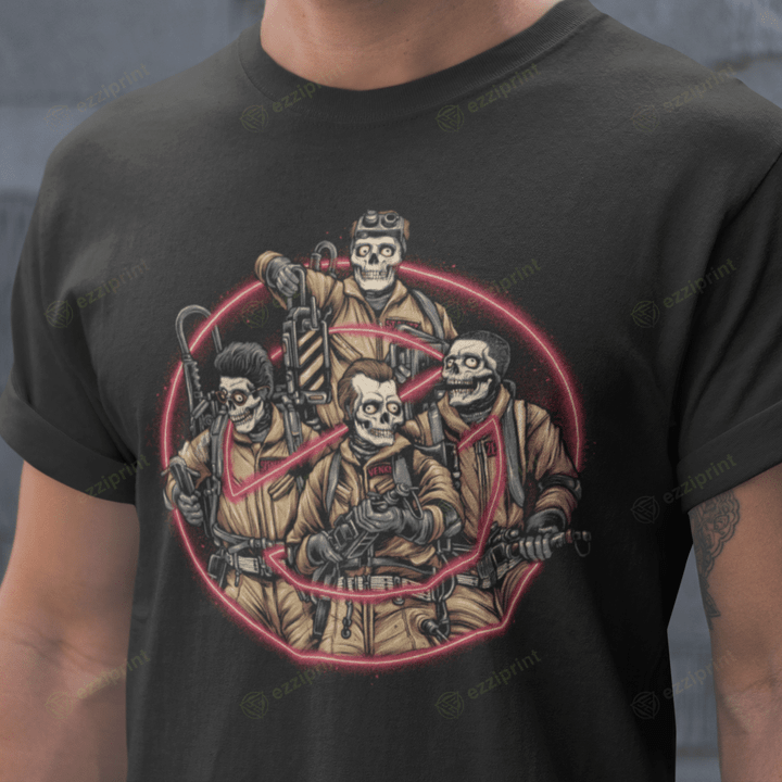 Busted Ghosts Ghostbusters Horror Character T-Shirt