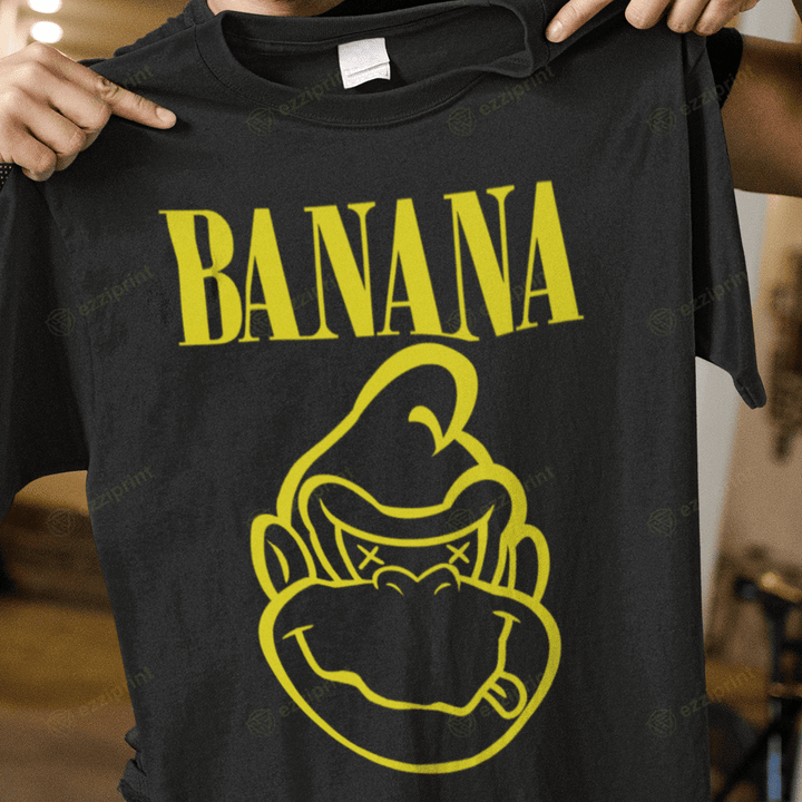 Banana Nirvana Donkey Kong Mashup T-Shirt