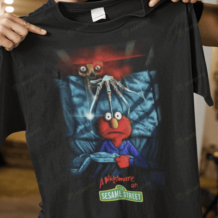A Nightmare On Sesame Street The Muppets A Nightmare on Elm Street Mashup T-Shirt