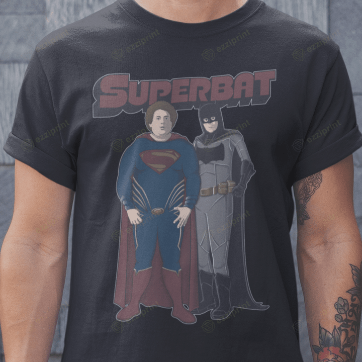 SuperBat Superbad Batman and Superman Mashup T-Shirt