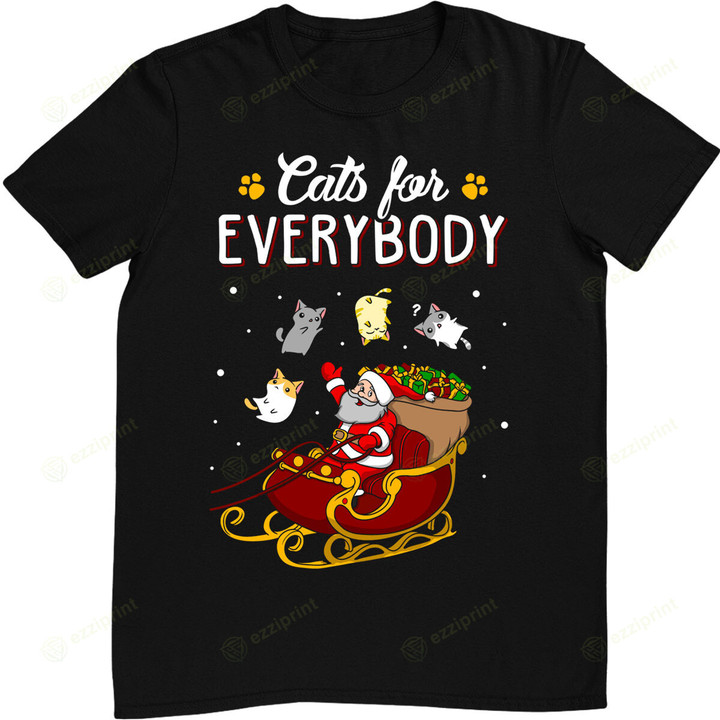 Cats For Everybody Cat Christmas Ugly Christmas T-Shirt