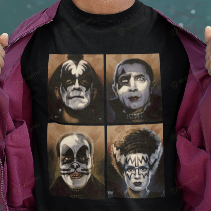 Classic Monster Rock Universal Monsters Horror Characters T-Shirt