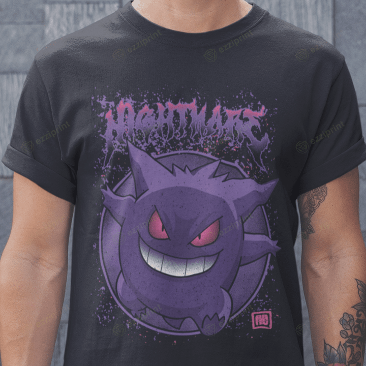 Nightmare Gengar Pokemon Horror T-Shirt