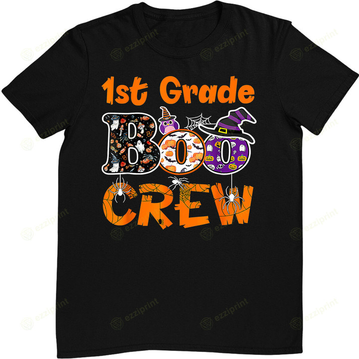 1st Grade Boo Crew Teacher Student Funny Halloween 2022 T-Shirt