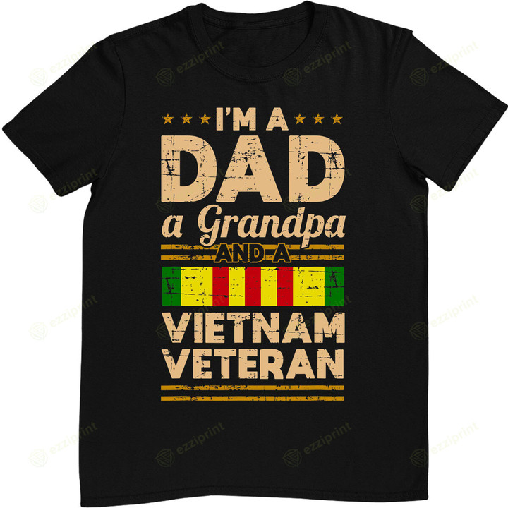 Dad Grandpa Vietnam Veteran Vintage Gift T-Shirt
