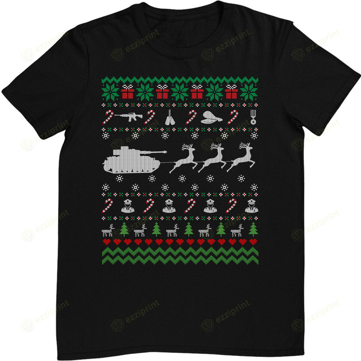 Funny Veteran Ugly Christmas Xmas Gift T-Shirt