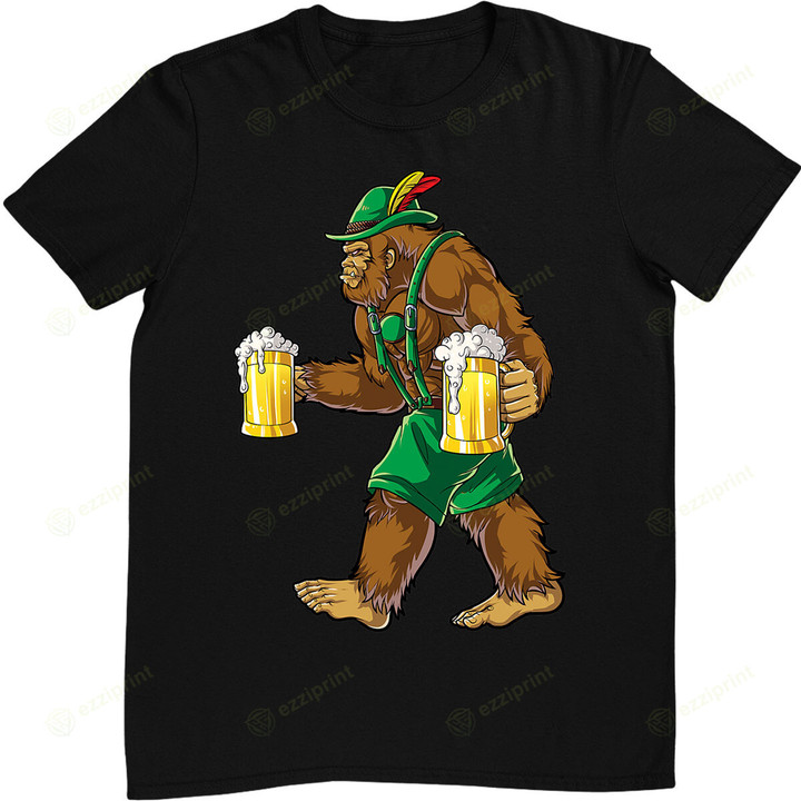 Bigfoot Lederhosen Oktoberfest Prost Beer Mug T-Shirt