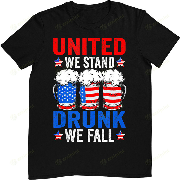 USA Beer American Flag Drinking 4th of July T-Shirt