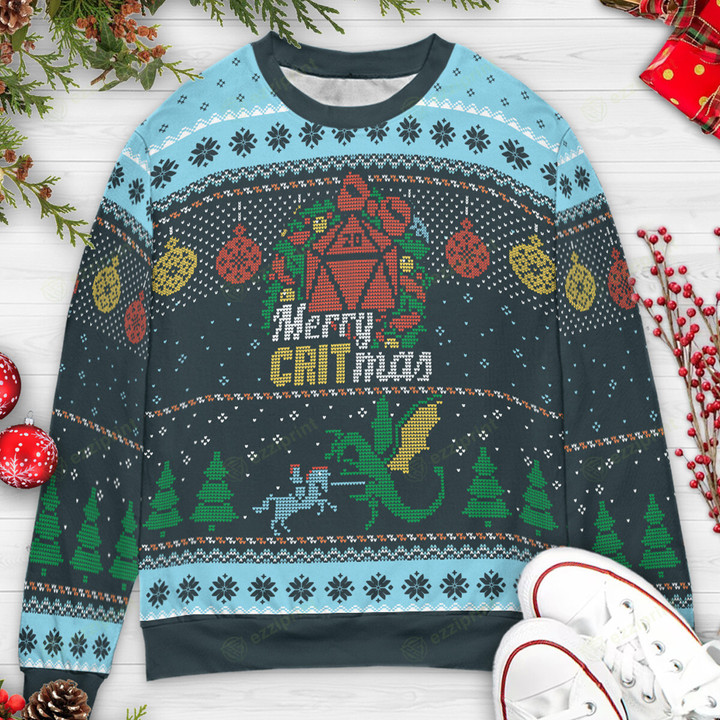 Merry Critmas DND Ugly Sweater