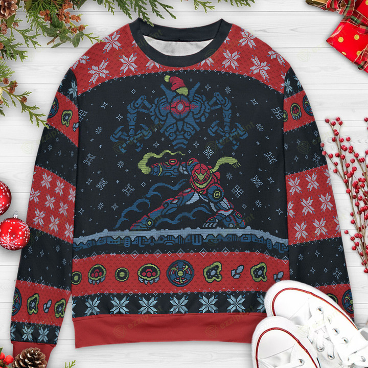 Dreaded Holiday Metroid Dread Sweater