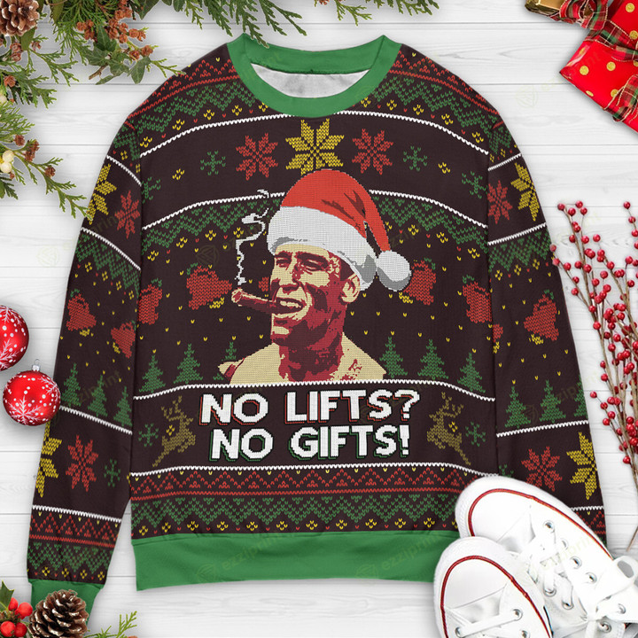No Lifts No Gifts Arnold Schwarzenegger Ugly Sweater