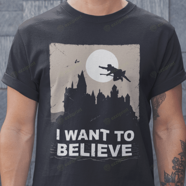 I Want To Believe The X-Files Harry Potter Mashup T-Shirt