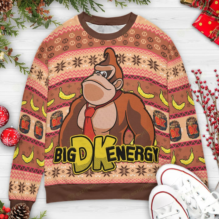 Big DK Energy Donkey Kong Ugly Sweater