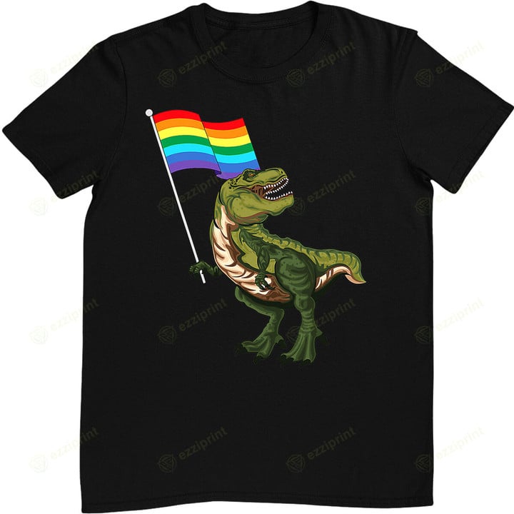 Pride Dinosaur LGBT Gay Lesbian Transgender Trans NonBinary T-Shirt