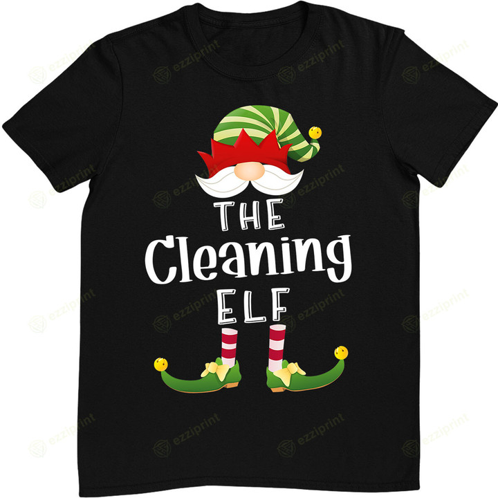 Cleaning Elf Group Christmas Funny Pajama Party T-Shirt