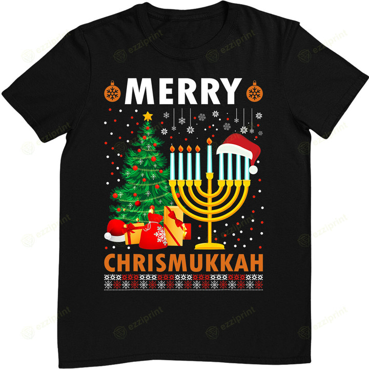 MERRY CHRISMUKKAH Jewish Christmas Hanukkah Chanukah T-Shirt