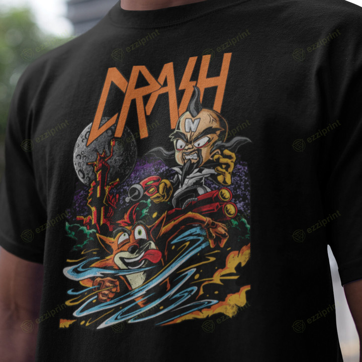 Crash Crash Bandicoot Doctor Neo Cortex Heavy Metal T-Shirt