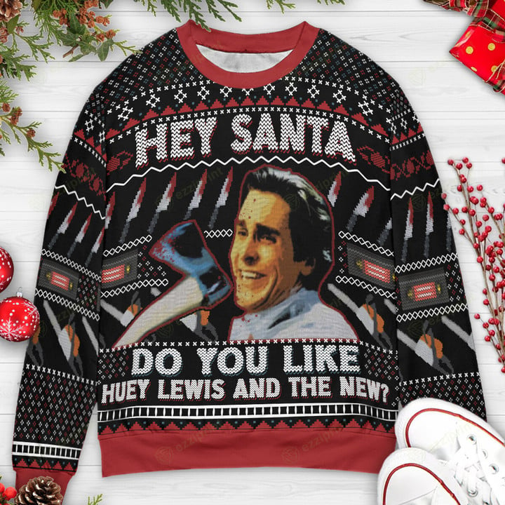 Hey Santa Do You Like Huey Lewis and The News Sweater