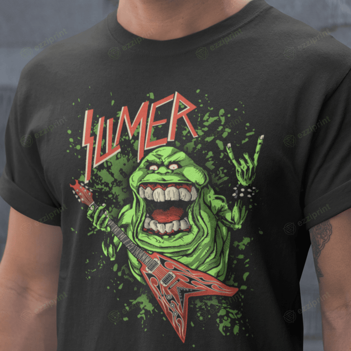 Slimer Slayer Ghostbusters Mashup T-Shirt
