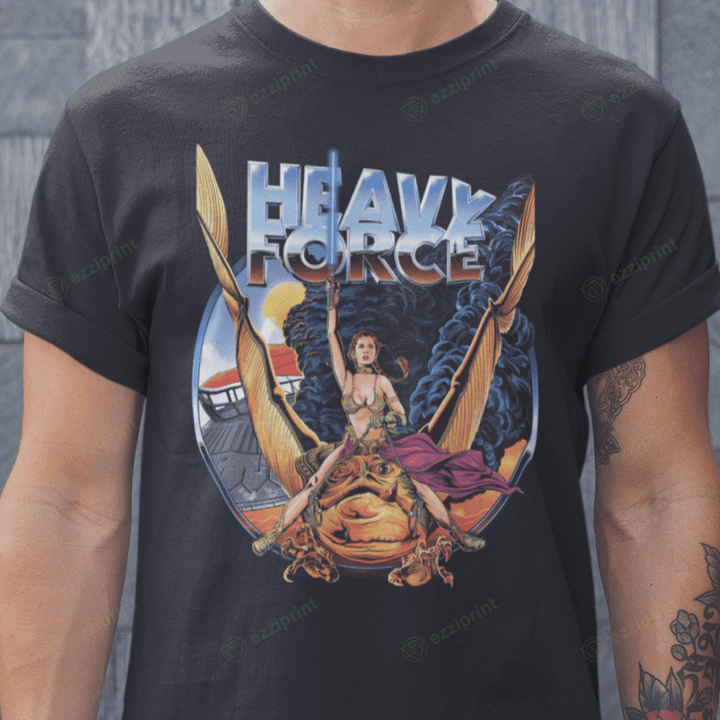 Heavy Force Heavy Metal Princess Leia and Jabba Mashup T-Shirt