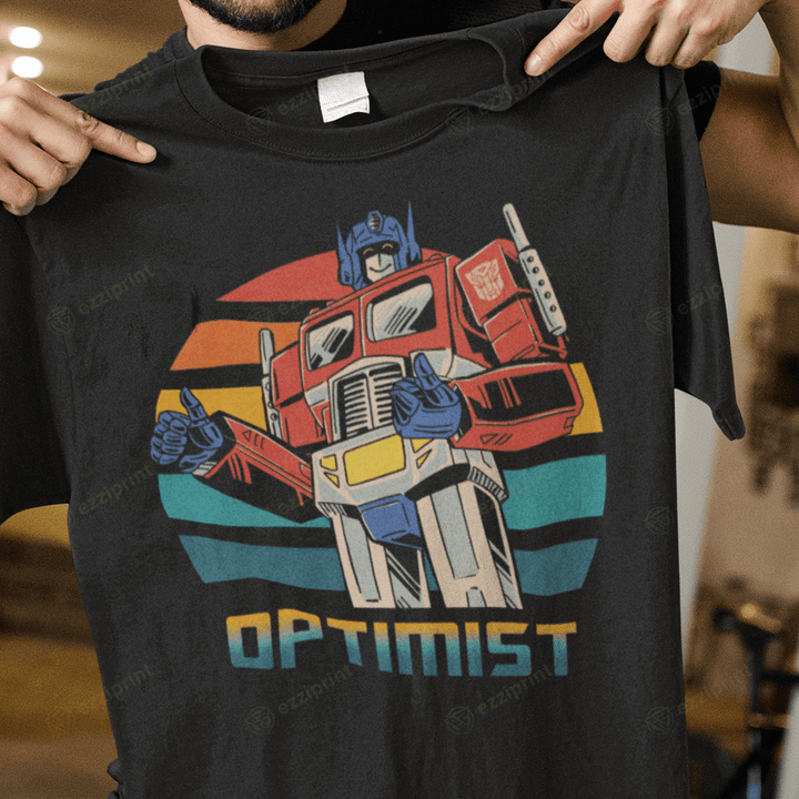 Optimist Prime Rosie the Riveter Optimus Prime Transformer Mashup T-Shirt