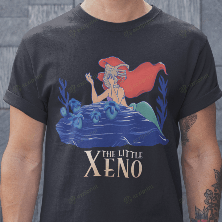 The Little Xeno The Little Mermaid Facehugger Alien Mashup T-Shirt