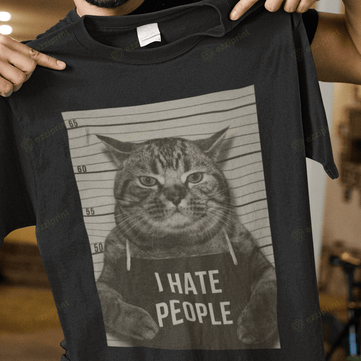 I Hate People Cat T-Shirt