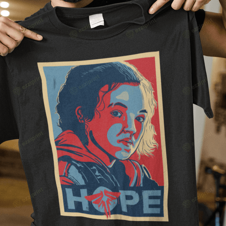 Last Hope Shepard Fairey’s Hope Ellie The Last of Us Mashup T-Shirt