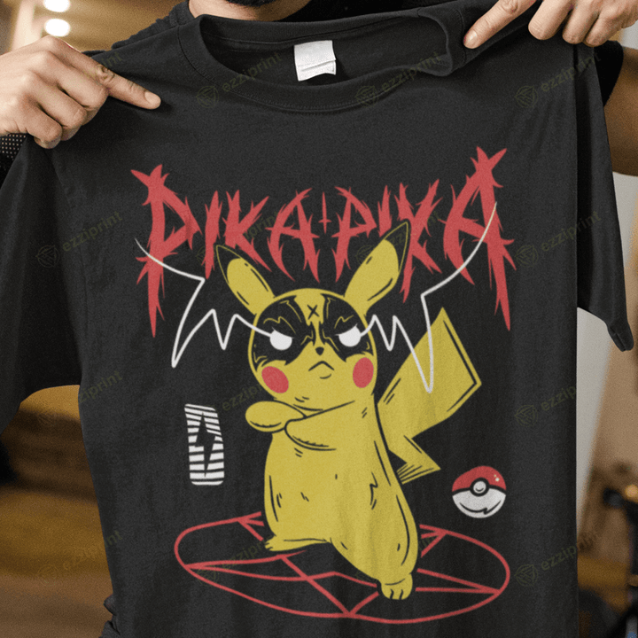 Pika Pika Heavy Metal Pikachu T-Shirt