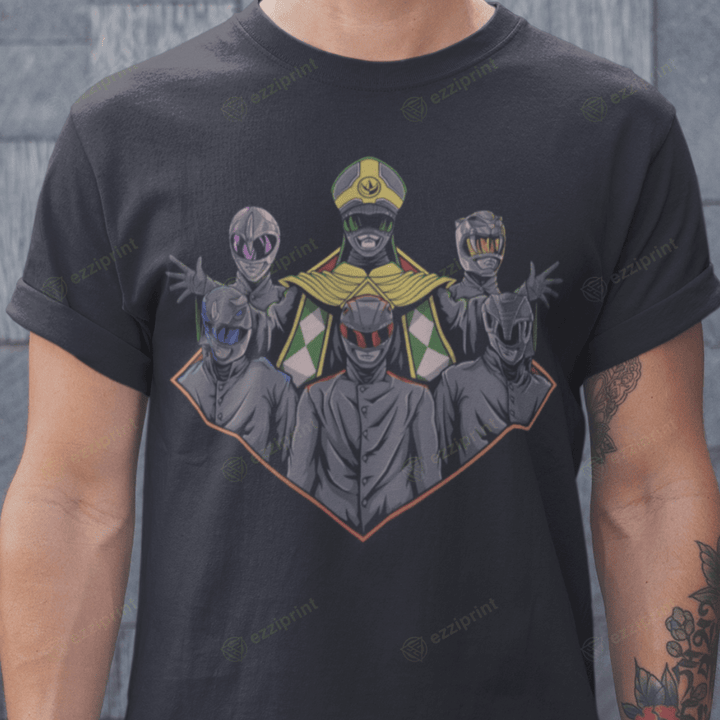 Ghost Rangers Ghost Band Power Rangers Mashup T-Shirt