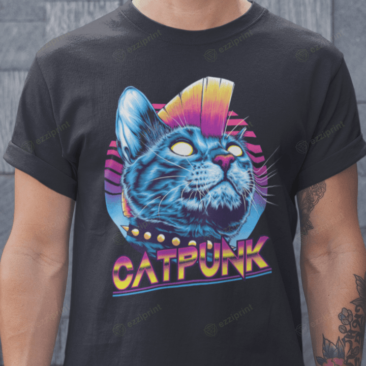CatPunk Daft Punk Cat T-Shirt