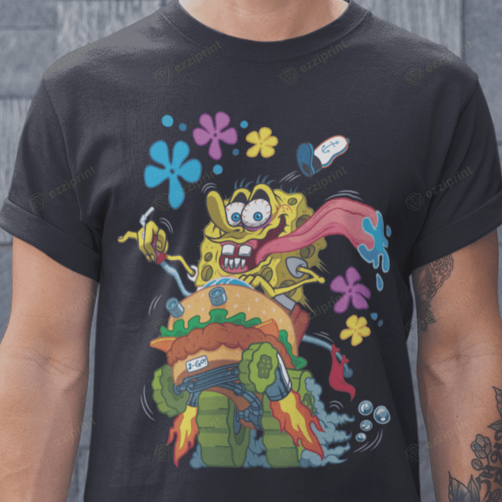 Sponge Fink Rat Fink SpongeBob SquarePants Mashup T-Shirt