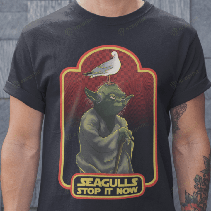 Seagulls Stop It Now Baby Yoda Star Wars T-Shirt