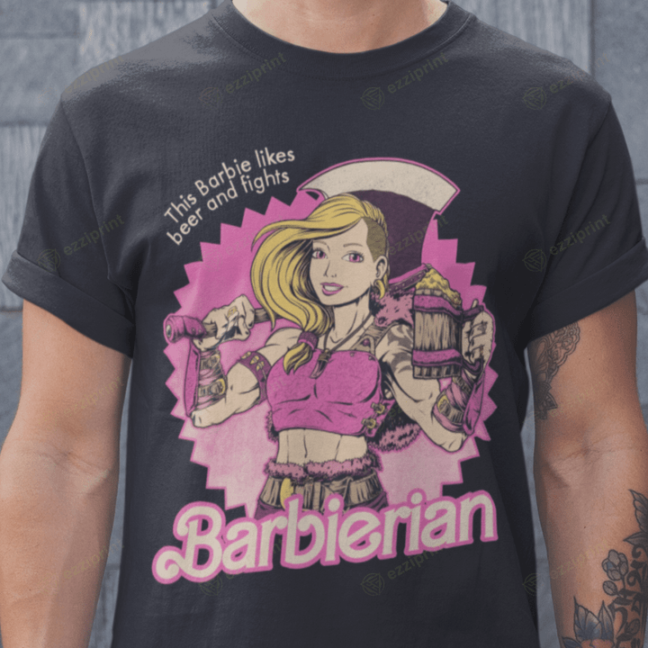 Barbierian Barbie DND Mashup T-Shirt