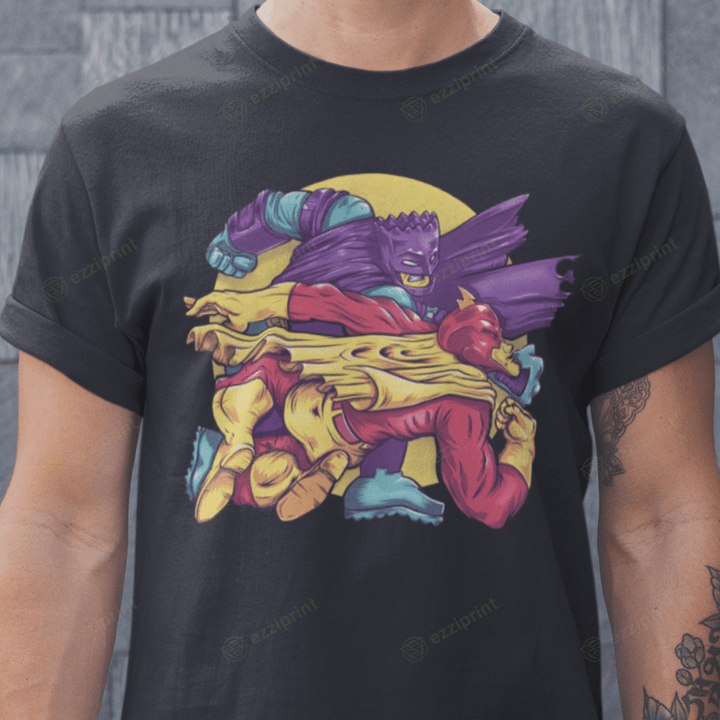 Bart Punch The Dark Knight Returns Bartman Radioactive Man T-Shirt