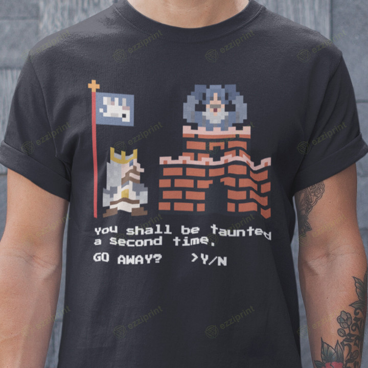 You Shall Be Taunted Monty Python and the Holy Grail Super Mario Bros Mashup T-Shirt