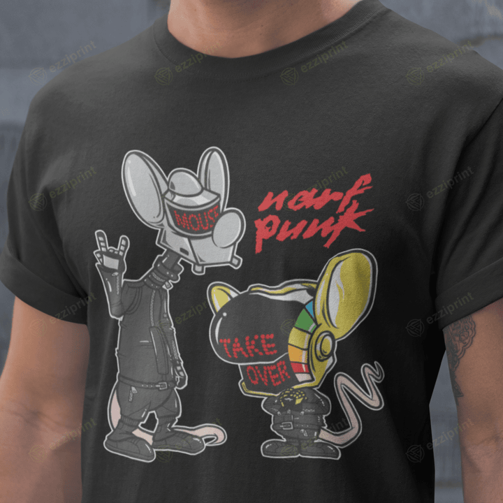 NARF-PUNK Daft Punk Pinky and the Brain Mashup T-Shirt