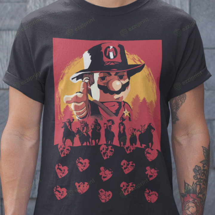 Red Dead Mario Red Dead Redemption Super Mario Mashup T-Shirt