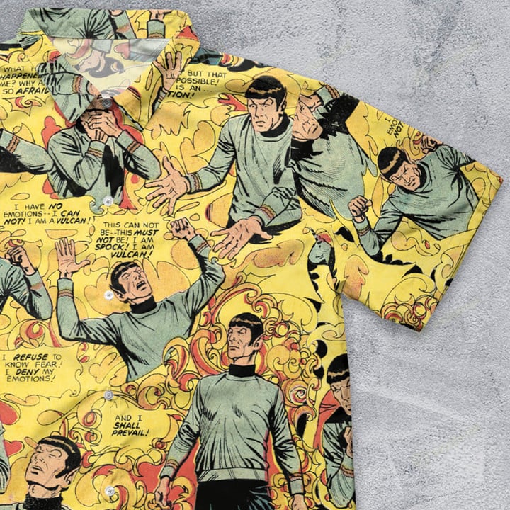 Spock Vulcan Star Trek Button Down Shirt