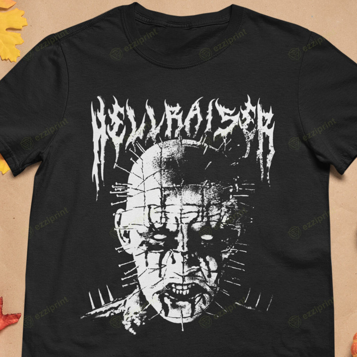 Black Metal Pinhead Horror T-Shirt