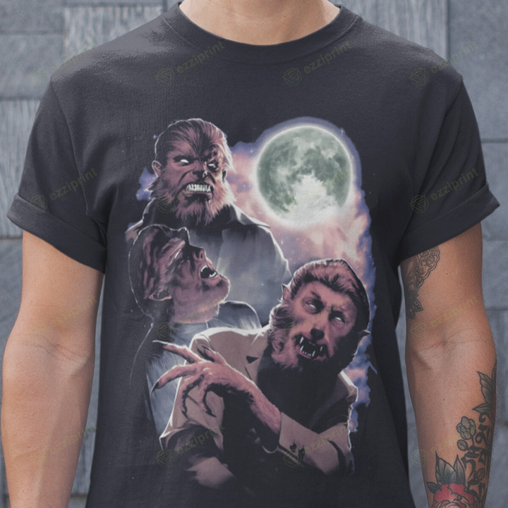 Wolf Man Moon Wolf Man Horror T-Shirt