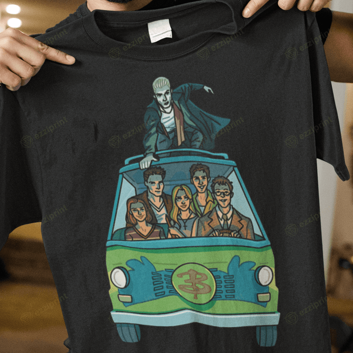 Vampire Slayer Machine Buffy the Vampire Slayer Scooby-Doo Mashup T-Shirt