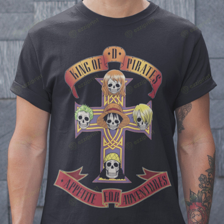 King of Pirates Appetite for Destruction One Piece Mashup T-Shirt