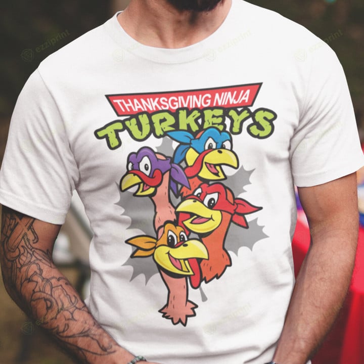 Thanksgiving Ninja Turkey Teenage Mutant Ninja Turtles T-Shirt